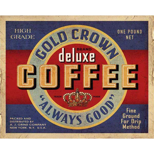 Always Good Coffee | Vintage-style | Kitchen | Café | Canvas Print