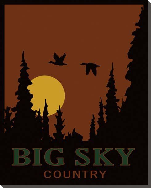 Western Wilderness | Big Sky Country | Portrait | Canvas Print