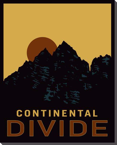 Western Wilderness | Continental Divide | Portrait | Canvas Print
