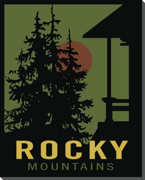 Western Wilderness | Rocky Mountains | Portrait | Canvas Print