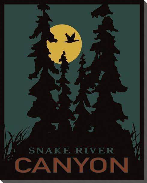 Western Wilderness | Snake River Canyon | Portrait | Canvas Print