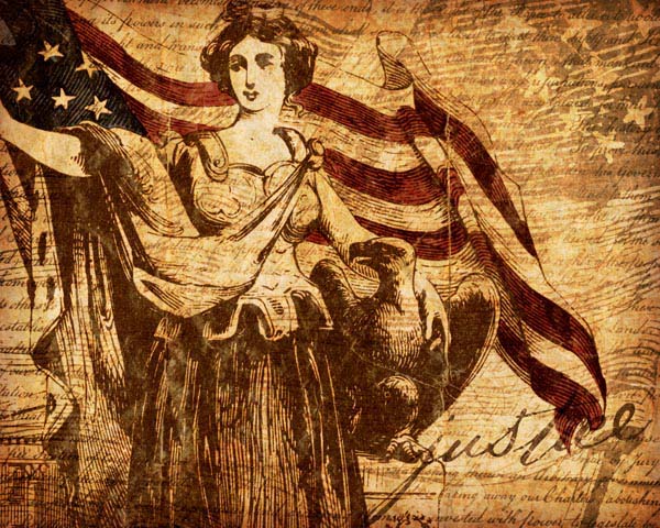 USA | Constitution | Justice | Patriotic | Canvas Print | Wall Art