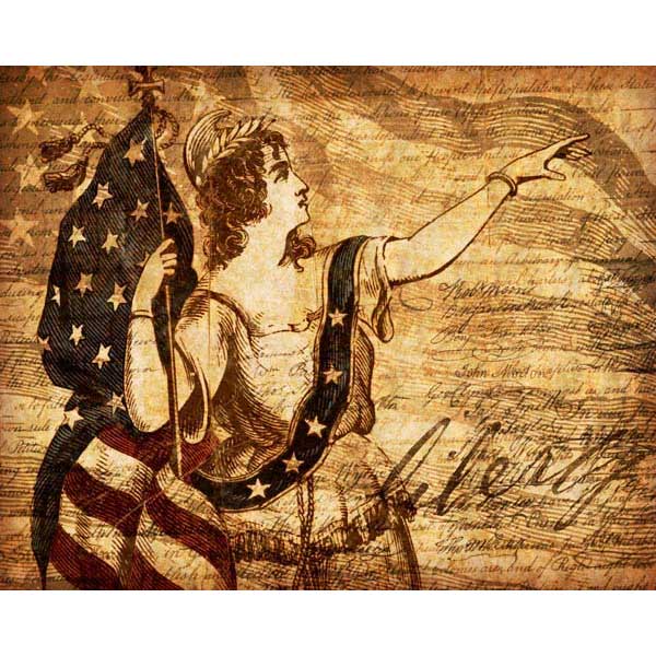 USA | Constitution | Liberty | Patriotic | Canvas Print | Wall Art