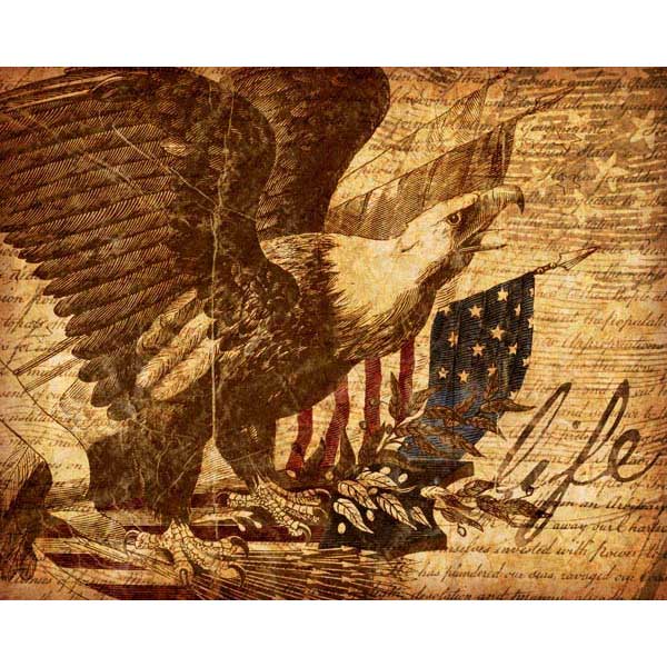 USA | Constitution | Life | Patriotic | Canvas Print | Wall Art