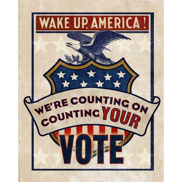 Vote | Election | U.S. | Portrait | Canvas Print | Wall Art