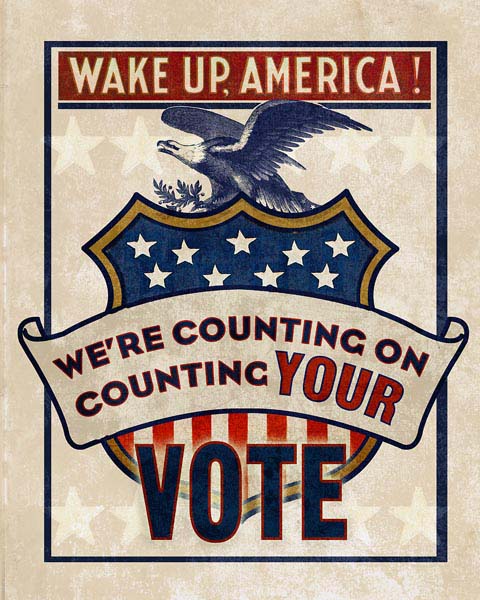 Vote | Election | U.S. | Portrait | Canvas Print | Wall Art