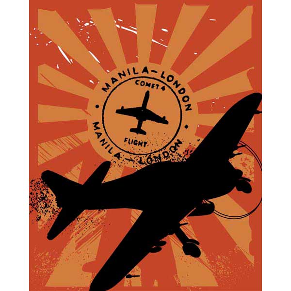 Comet Flight | London - Manila | Airplane | Canvas Print