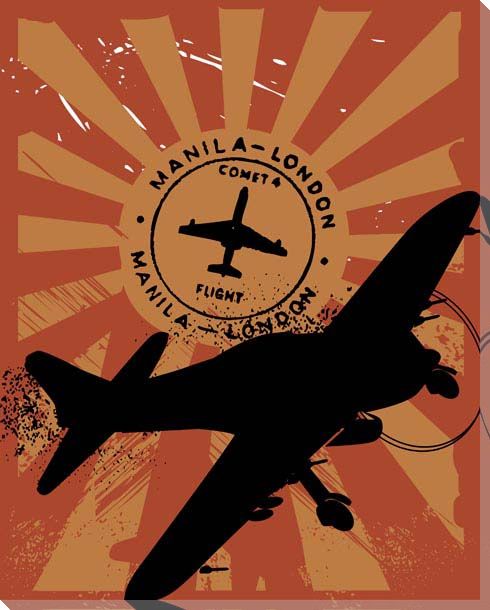 Comet Flight | London - Manila | Airplane | Canvas Print