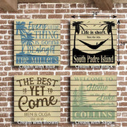 24 x 24 slat wood signs