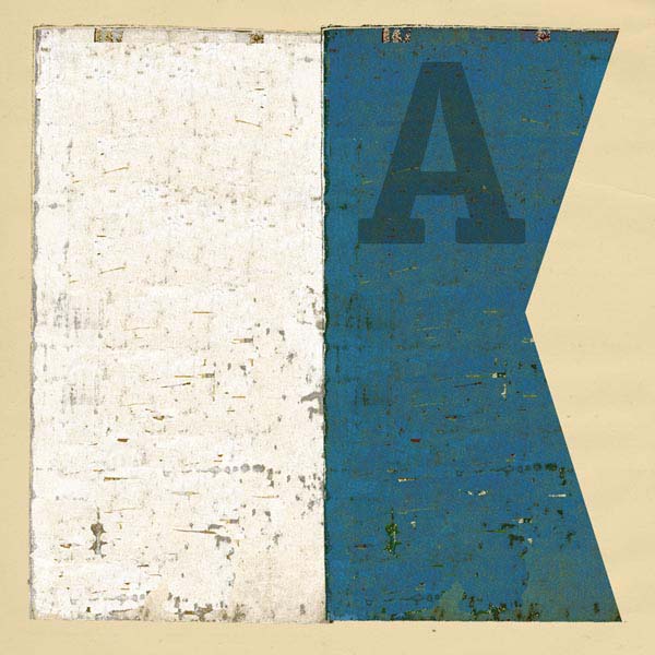 Boat flag letter A - nautical art; canvas print