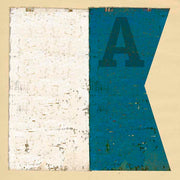 Boat flag letter A - nautical art; canvas print