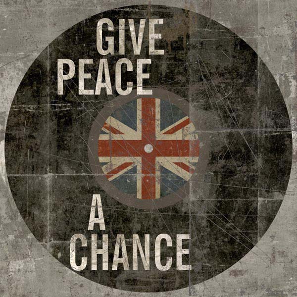 Pop Lyrics | Give Peace A Chance | British | Wisdom | Canvas Print