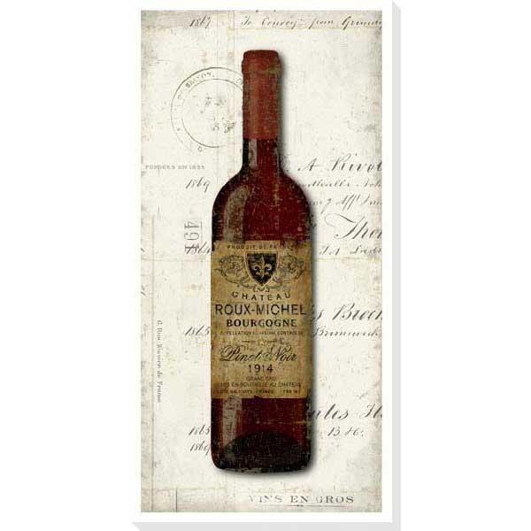 canvas art Bourcogne old wine