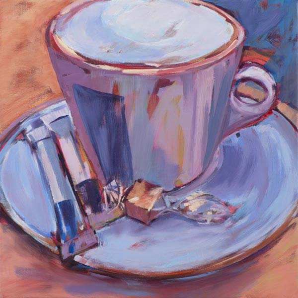 Cafe Au Lait | Artist Pam Spicer | Coffee | Square | Canvas Print