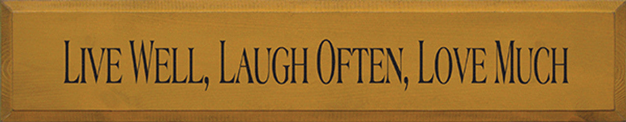 Live Well | Laugh | Love | Wood Sign | Optional Coat Rack | Wall Decor