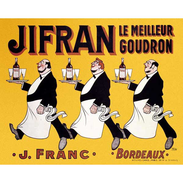 Jifran | Bordeaux | Vintage Ad | Wine | French | Canvas Print