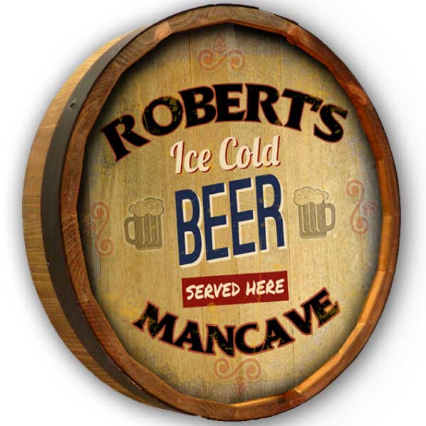 Beer | Quarter Barrel Sign | Mancave | Wall Art | Personalize It!