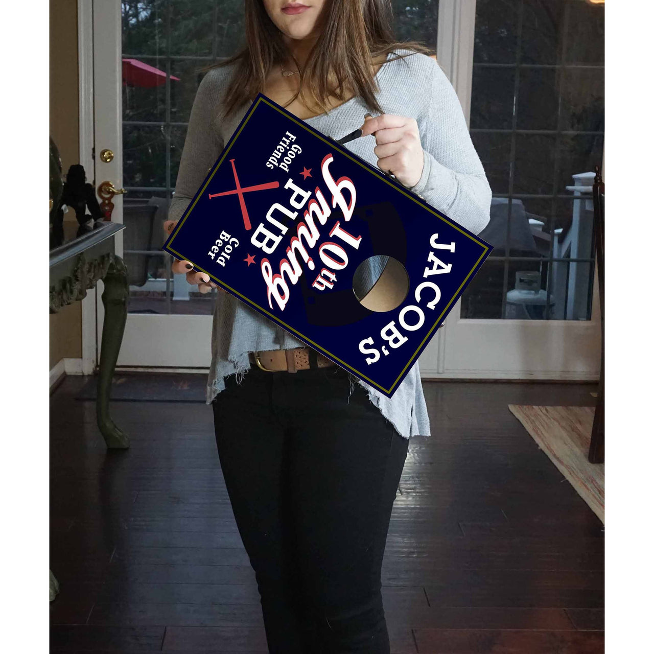 table top sized bean bag toss game