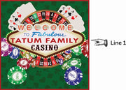 Personalize the name on this dartboard cabinet