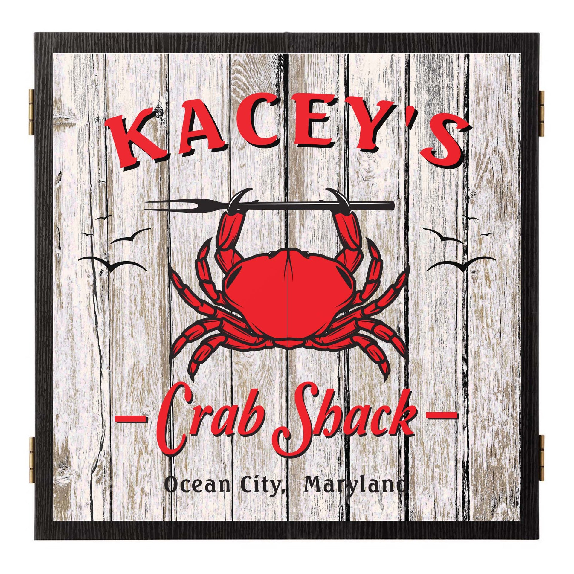 crab shack restaurant custom dartboard