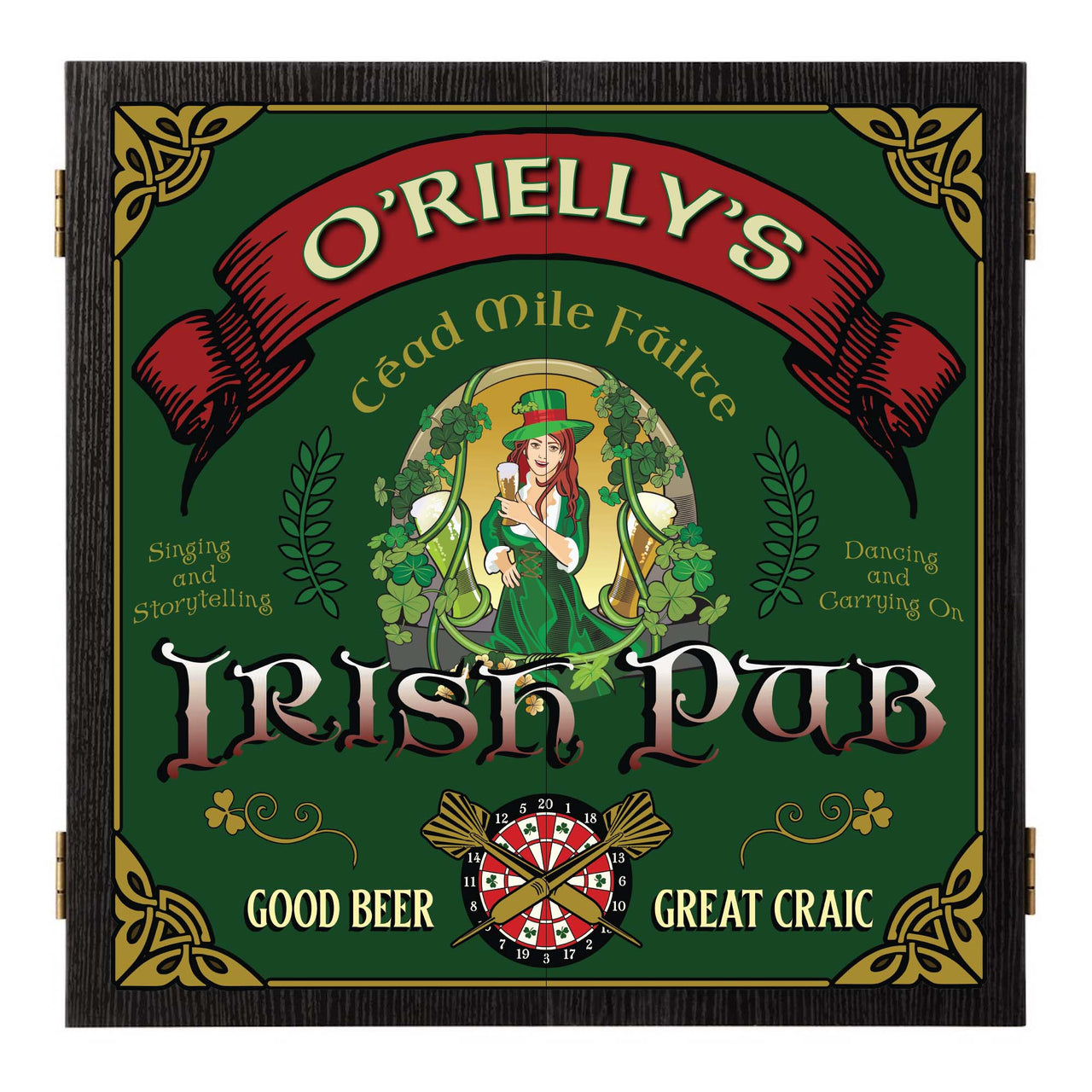 irish pub decor dartboard