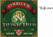 personize this irish pub dartboad cabinet
