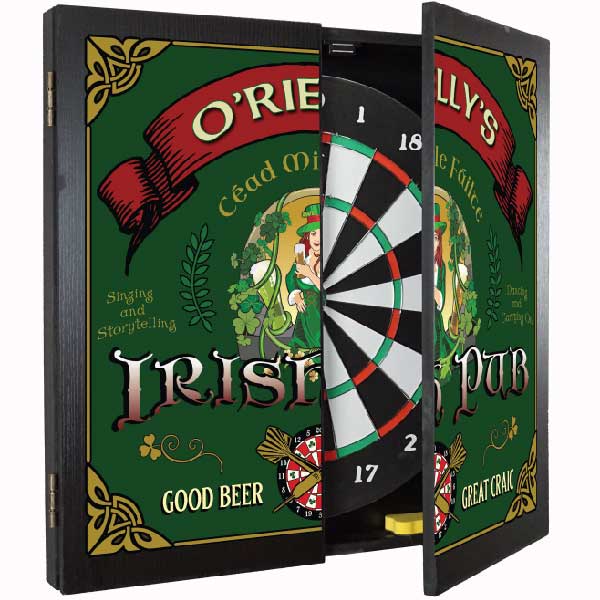 pub dartboard cabinet