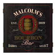sporting bourbon bar dartboard cabinet