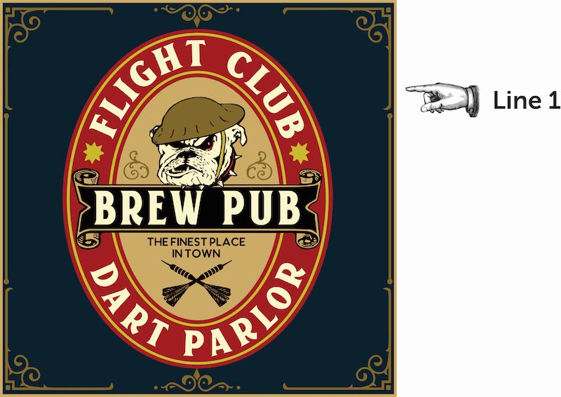 personalize this dartboard set for a brew pub