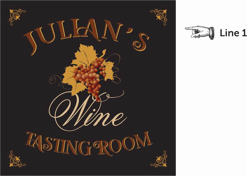 personalize this wine themed dartboard set