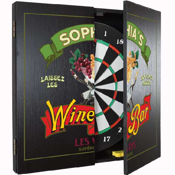 dartboard set for wine bar customize