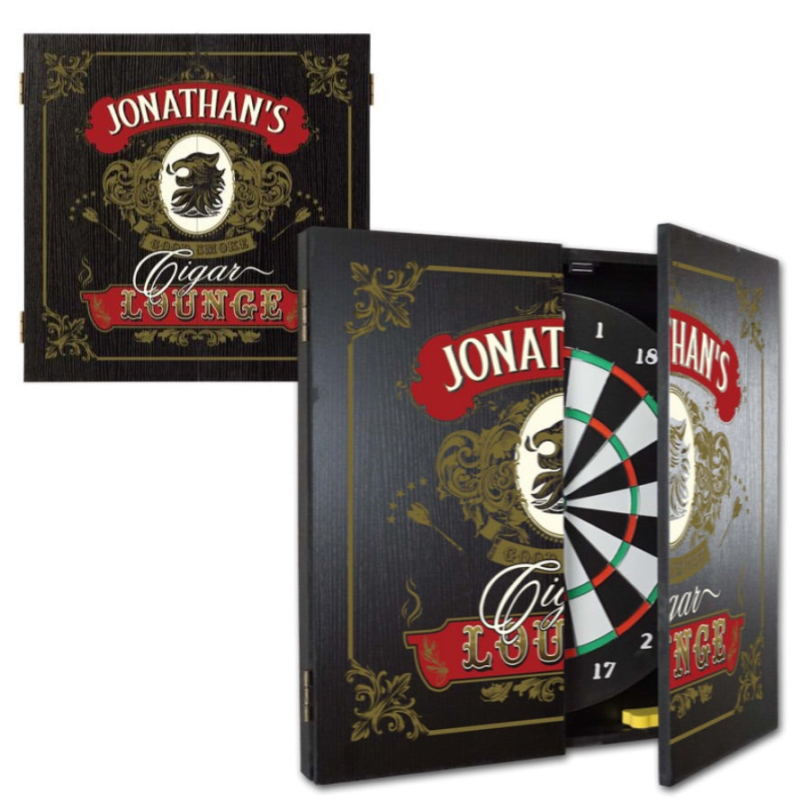 man cave cigar dartboard