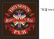 personalize this ale pub dartboard cabinet