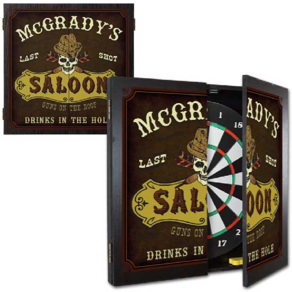 last shot saloon dartboard set