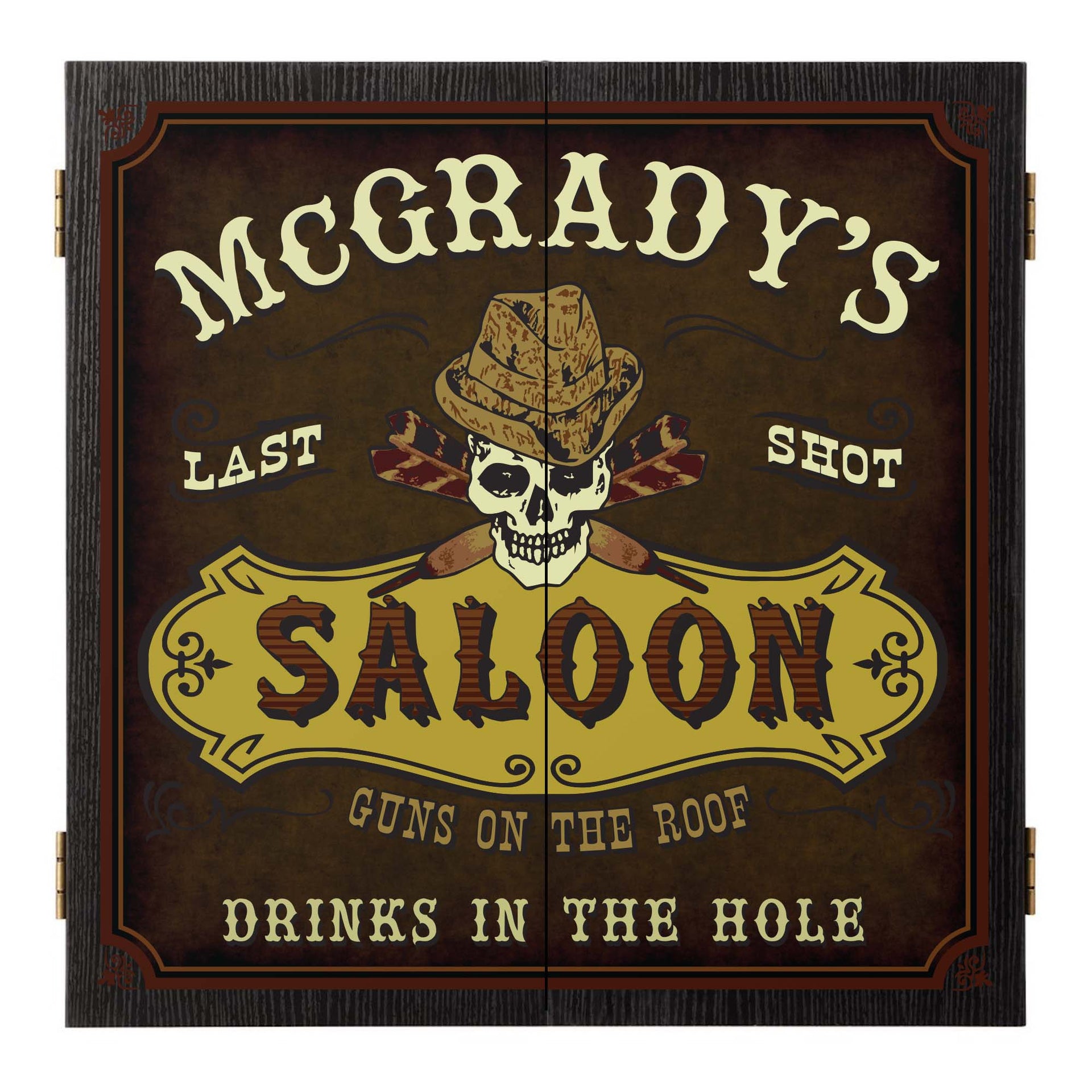 drinks in the hole saloon dartboard
