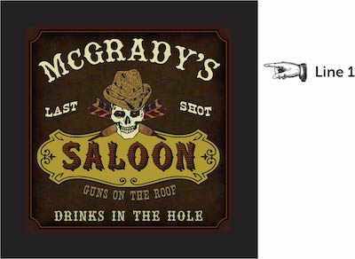 personalize this saloon dartboard cabinet