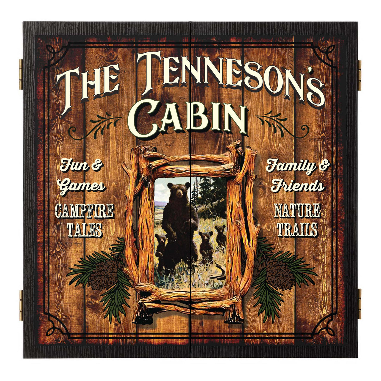 fun and games custom dartboard cabinet