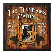 fun and games custom dartboard cabinet