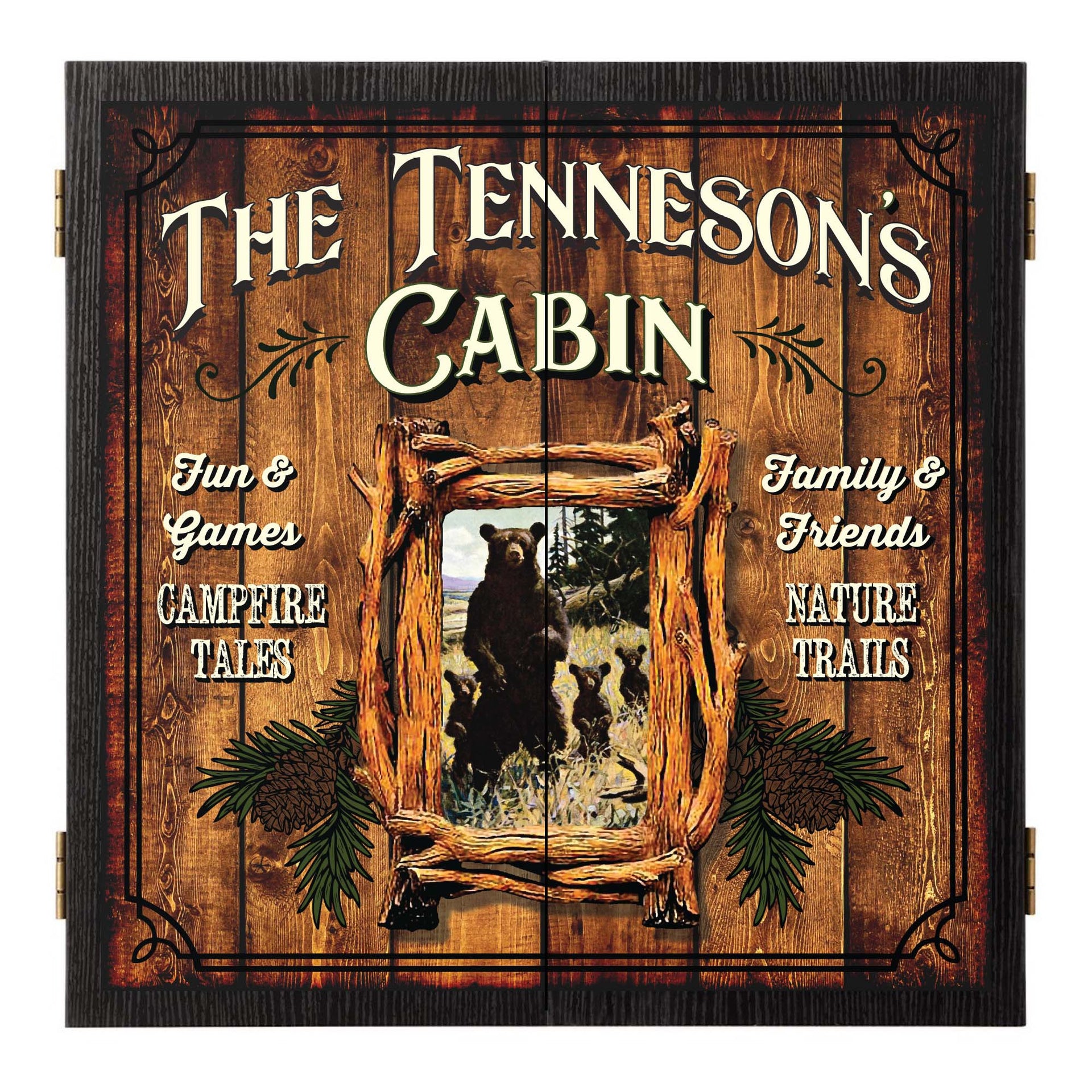 fun and games custom dartboard cabinet