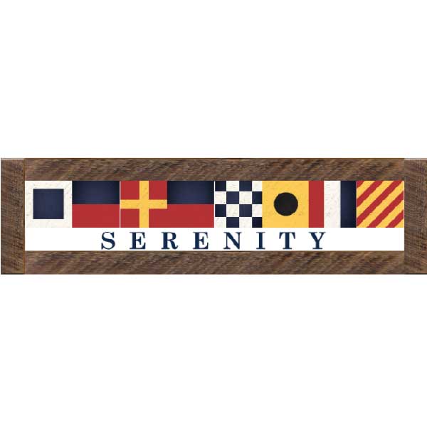 Nautical Flags | Personalized Wall Art | Wood Blocks Sign | Boat Name | Location