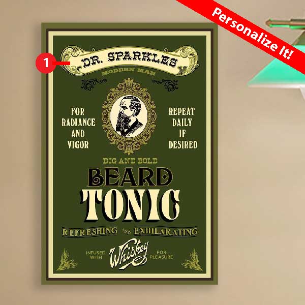 celebrate your beard! wood sign with your name