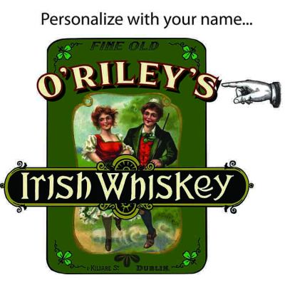 personalize this wood clock with Irish motif
