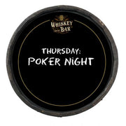 use chalk or dry erase on this round chalkboard