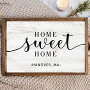 home sweet home customized serving tray