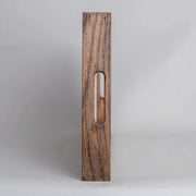 stylish wood serving tray side view