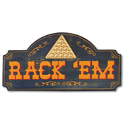 special wood sign for billiards room