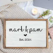 personalized wedding serving tray