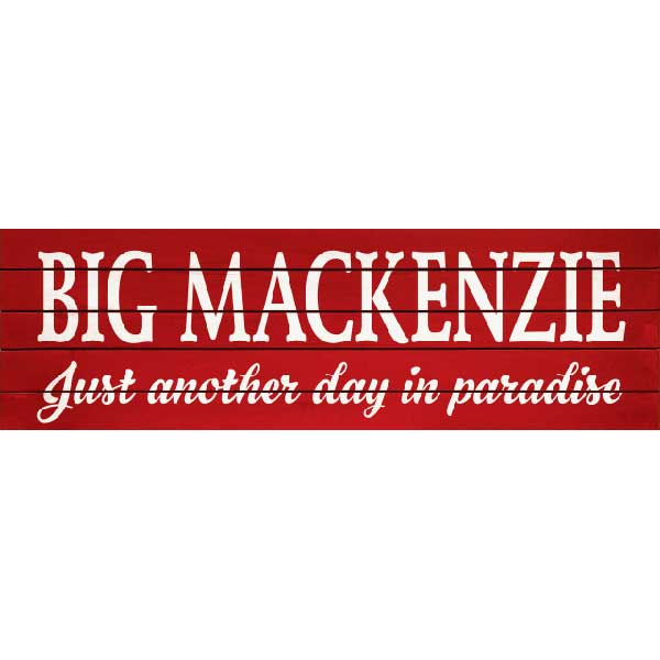 personalized family name sign day in paradise