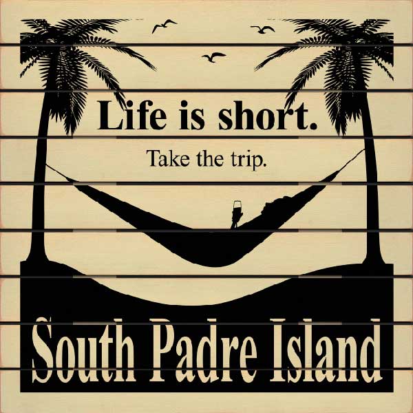 life is short wood slat sigh