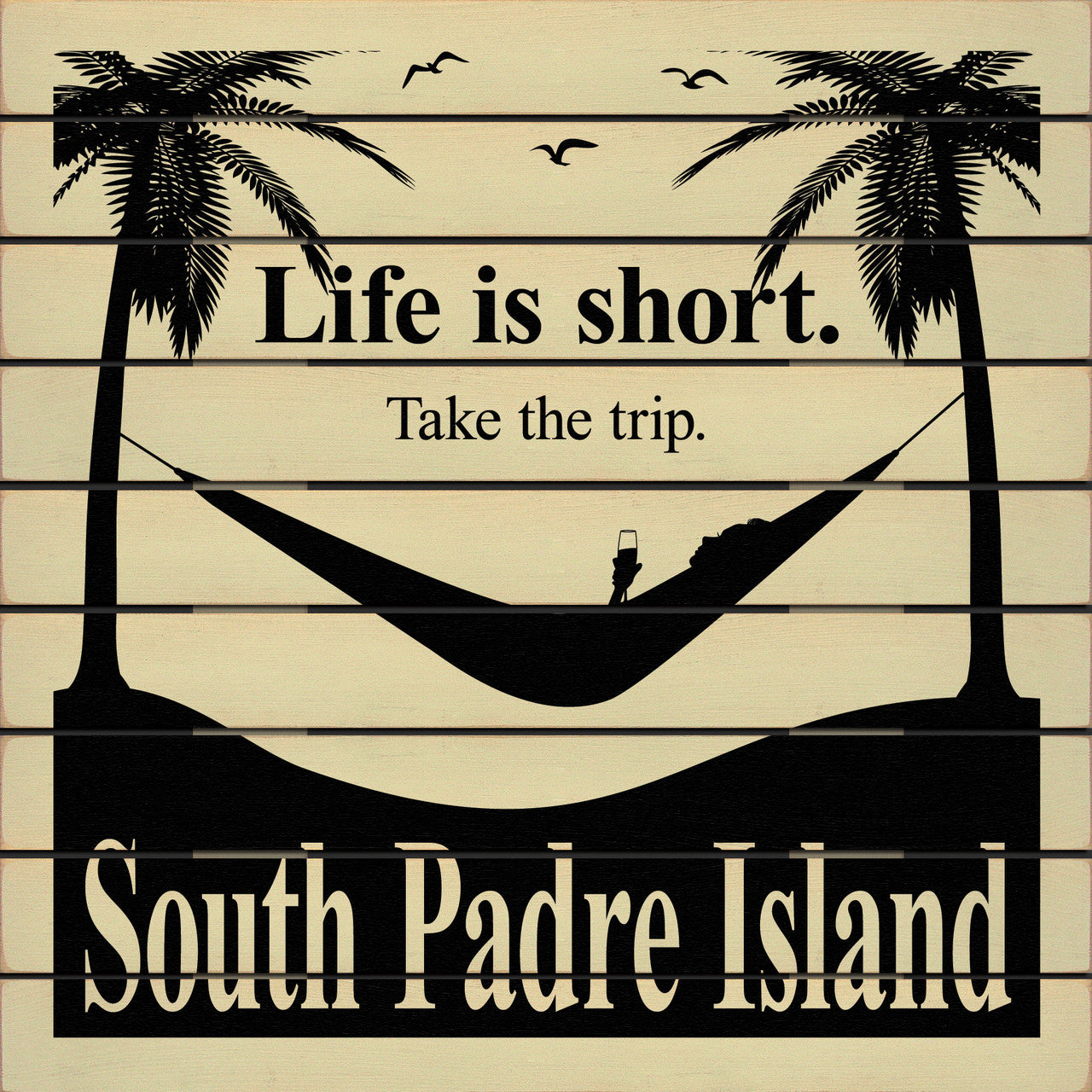 customize this wood sign for take the trip
